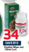 Kombat Wipe-Out-100ml Each