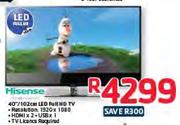 Hisense 40"/102cm LED Full HD Tv