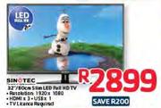 Sinotec 32"/80cm Slim LED Full HD Tv