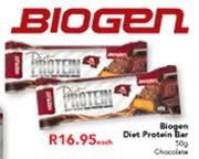 Biogen Diet Protein Chocolate Bar-50g Each