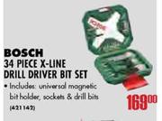 Bosch 34 Piece X-Line Drill Driver Bit Set