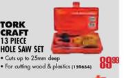 Tork Craft 13 Piece Hole Saw Set