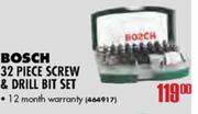 Bosch 32 Piece Screw & Drill Bit Set