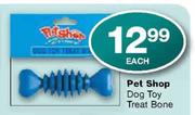 Pet Shop Dog Toy Treat Bone-each