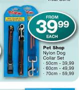 Pet Shop Nylon Dog Collar Set-50cm