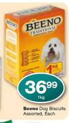 Beeno Dog Biscuits Assorted, Each-1kg