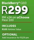 Blackberry Q10-On UChoose Flexi 100