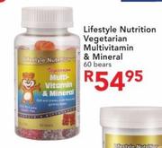 Lifestyle Nutrition Vegetarian Multivitamin & Mineral Bears-60's