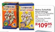 Nativa Turbokidz Smart Omega 60's Tutti Fruity Chewables With Vitamins D & E-Each