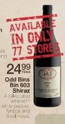Odd Bins Bin 603 Shiraz-750ml