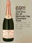 Odd Bins Bin 20 Methode Cap Classique Rose-750ml 