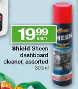 Shield Sheen Dashboard Cleaner, Assorted-300ml
