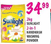 Sunlight 2-in-1 Handwash Washing Powder -2kg