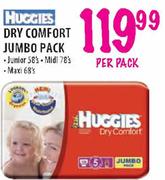Huggies Dry Comfort Jumbo Pack each