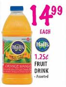 Halls Fruit Drink -1.25L