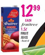 Fruitree Fruit Juice 1.5L Each