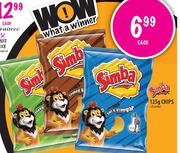 Simba Chips -125gm each Assorted 