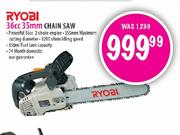 Ryobl 36cc 35mm Chain Saw 