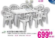 Sal 8-Seater Samba Patio Set