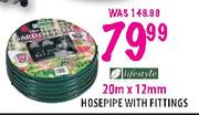 Lifestyle Hosepipe With Fittings-20mx12mm