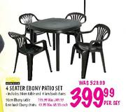 Low Back Ebony Chairs-Each