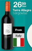 Terre Allegre Sangiovese-750ml