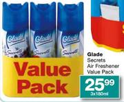 Glade Secrets Air Freshener Value Pack-3x180ml