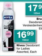 Nivea Deodorant For Ladies Assorted-150ml Each