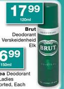 Brut Deodorant Verskeidenheid-120ml