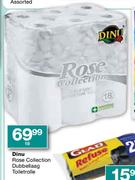 Dinu Rose Collection Dubbellaag Toiletrolle-18's