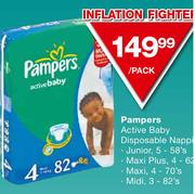 Pampers Active Baby Disposable Nappies-Per Pack