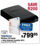 Trendnet Wireless 3G Router + Avira Internet Security 2012