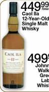 Caol Lla 12-Year-Old Single Malt Whisky-750ml