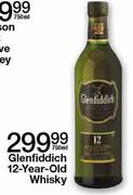 Glenfiddich 12-Year-Old Whisky-750ml
