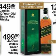 Johnnie Walker Green Label Whisky-1Ltr