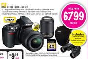Nikon D3100 Twin Lens Kit-Per Kit