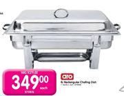 Aro 8 Ltr Rectangular Chafing Dish