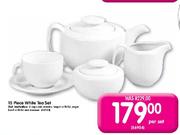 15 Piece White Tea Set