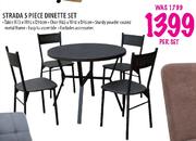Strada 5 Piece Dinette Set-Per Set