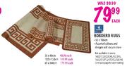 Waltex Borderd Rugs-65 x 300cm Each
