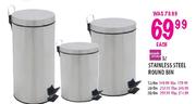 Simple Choice Stainless Steel Round Bin-30 Ltr each