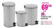 Simple Choice Stainless Steel Round Bin-20 Ltr each