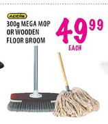 Addis 300g Mega Mop or Wooden Floor Broom-each