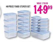 40 Piece Food Storer Set