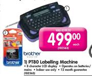 Brother PT80 Labelling Machine