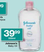 Johnson's Baby Oil-500Ml