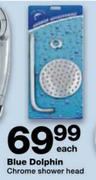 Blue Dolphin Chrome Shower Head-Each