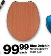 Blue Dolphin Natural/Brown Toilet Seat-Each