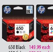 Hp 650 Black Each