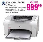 Hp Mono Laserjet Printer (P1102)
